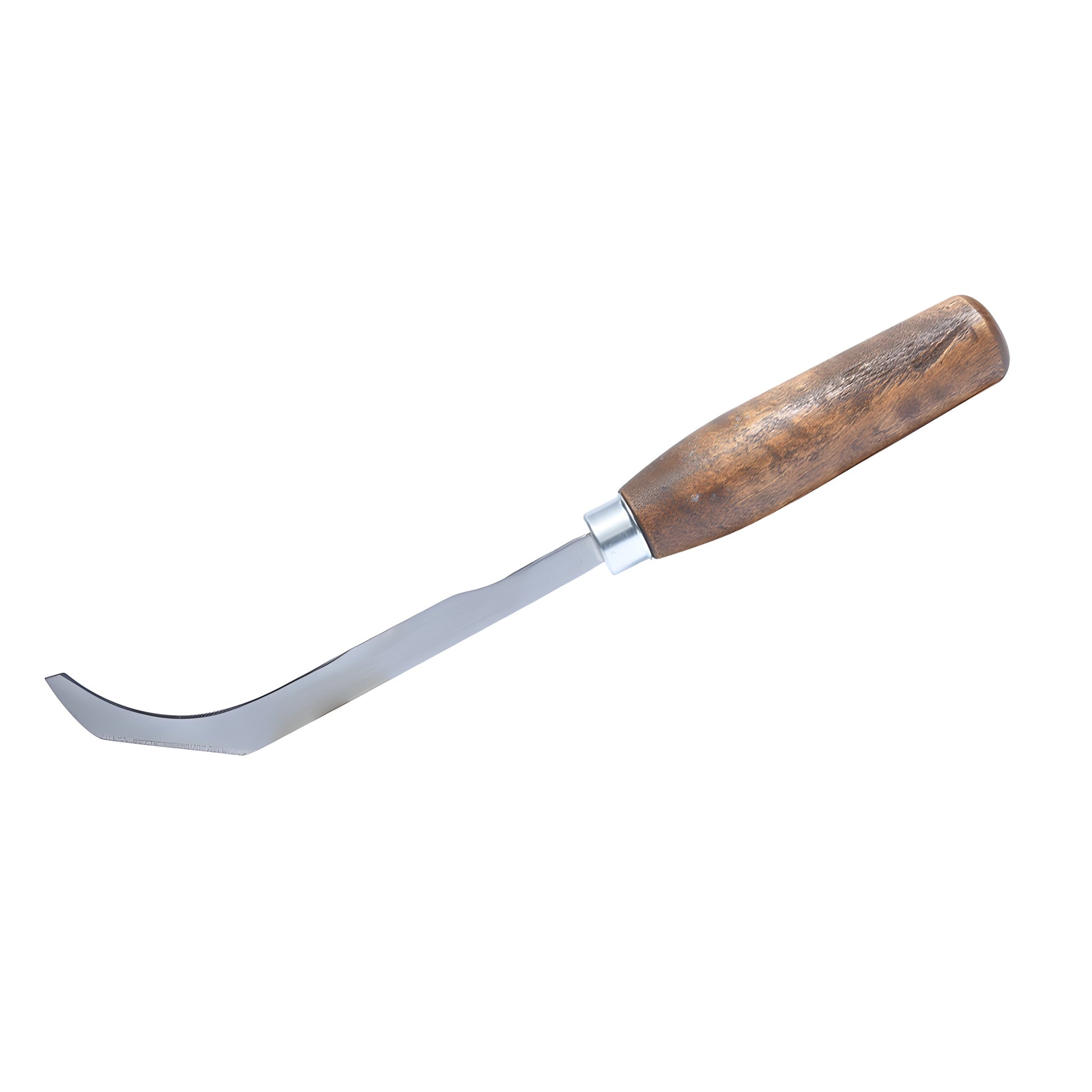 BK125 banana knife - 9-1/2 in curved steel blade, hardwood handle for dash urethane removal