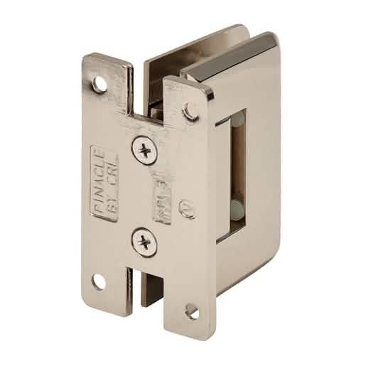 CRL Polished Nickel Pinnacle 337 Series Adjustable Wall Mount 'H' Back Plate Hinge