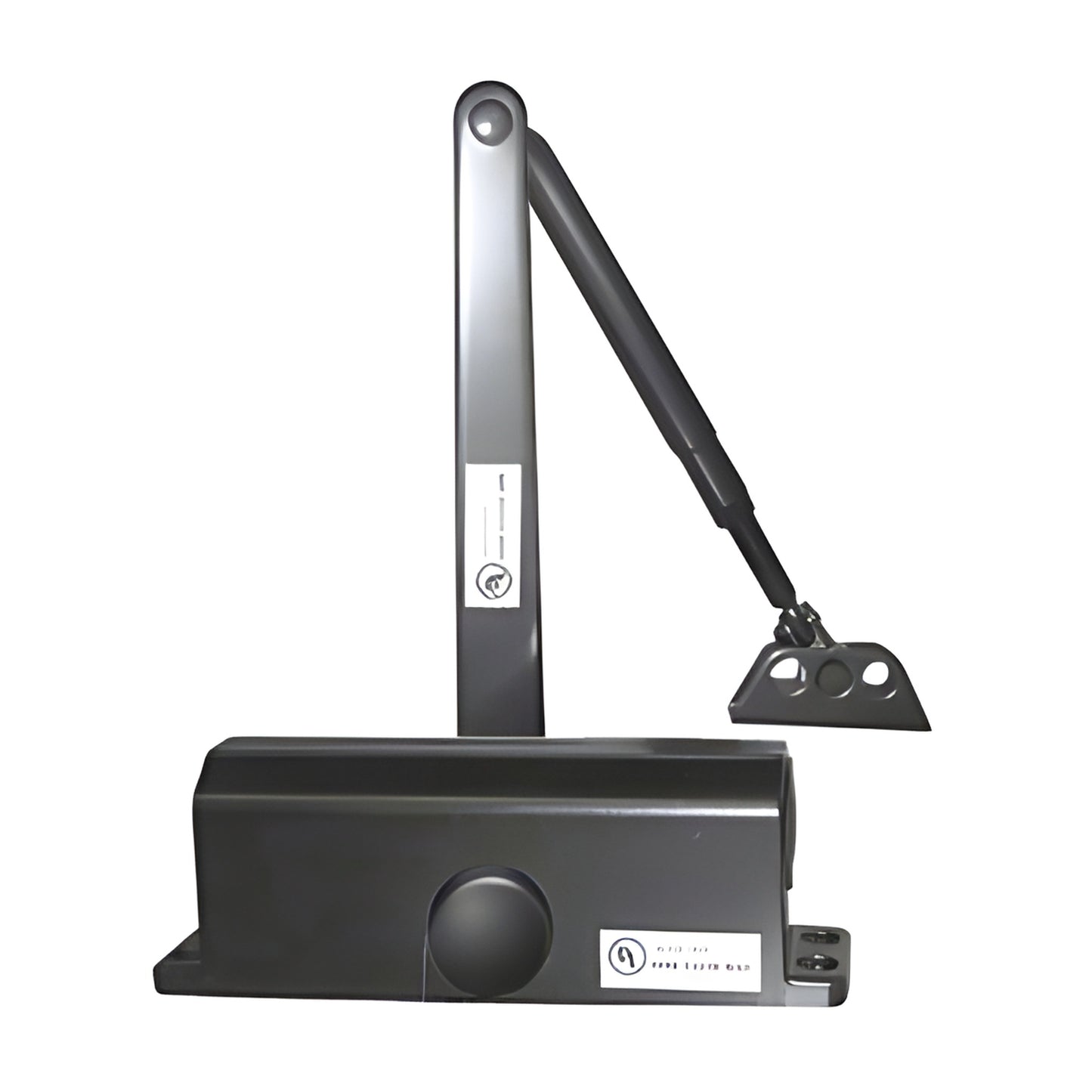 Black surface-mounted door closer with arm, model DC51 (SKU DC51BLK), ANSI A156.4 Grade 1