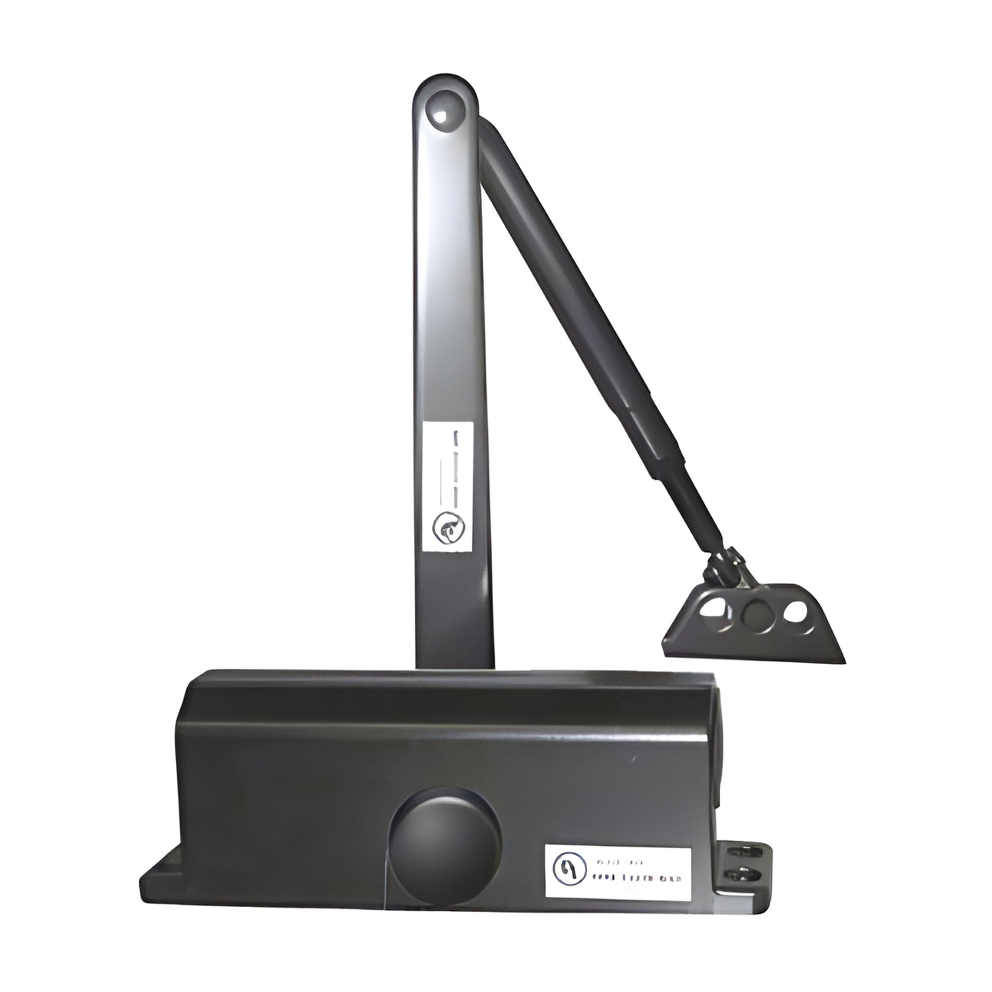 Black surface-mounted door closer with arm, model DC51 (SKU DC51BLK), ANSI A156.4 Grade 1