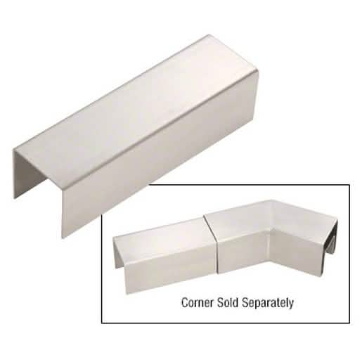 CRL Connector Sleeve for SRF20 Series Cap Rail - Durable Stainless Steel Finish