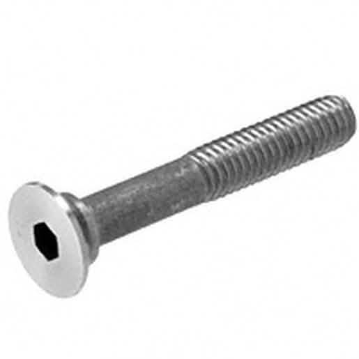 Close-up of CRL 316 Brushed Stainless Glass Extension Bolt, fits 1" thick panels.