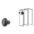 CRL Black 3/8-inch Rubber Door Stop Bumper