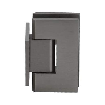 CRL Brushed Nickel Geneva Series 5° Wall Mount Hinge with Short Back Plate