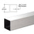 CRL Polished Stainless Steel 1-1/2 in Square Tubing - Custom Cut