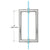 CRL MT 8 in Polished Chrome Round Tubing Back-to-Back Glass Door Pull