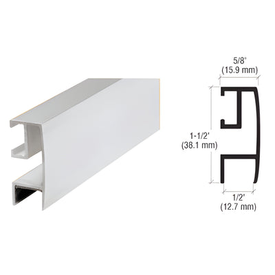 CRL Satin Chrome Rectangular Mirror Frame Trim Extrusion