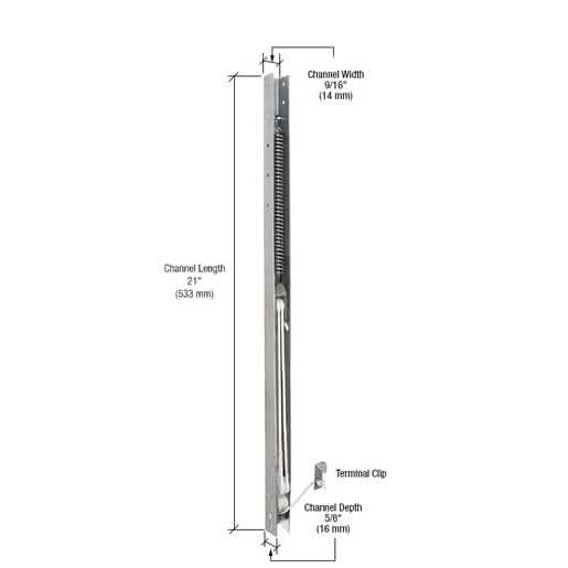 CRL 21" Window Channel Balance 2040/20-4 - Durable, reliable, easy installation.