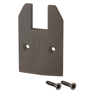 CRL Oil-Rubbed Bronze Low-Profile Tapered Sidelite Rail Cap w/ Screws