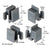 CRL Replacement Sliding Window Corner Guide Set for Likit Windows