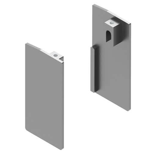 Satin Anodized End Cap for CRL50S2 Wall Mount Kit - Durable, Stylish Finish