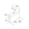 CRL Chrome Cardiff Series Right Hand Mount Hinge