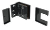 CRL Matte Black Bellagio Adjustable Wall Mount Offset Back Plate Hinge