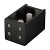 CRL Matte Black Deluxe 180 Degree Cambridge Series Two Door Bypass Sliding Shower Door System