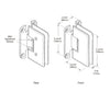 CRL Matte Gun Metal Cologne 337 Series Adjustable Wall Mount 'H' Back Plate Hinge