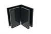 CRL Matte Black Bellagio Series Glass-to-Glass Bracket