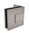CRL Brushed Nickel Bellagio Adjustable Wall Mount Offset Back Plate Hinge