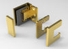 CRL Satin Brass Bellagio Adjustable Wall Mount Offset Back Plate Hinge