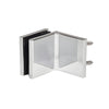CRL Polished Chrome Zero 90° Wall & Glass Mount Clamp