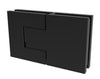 CRL Matte Black Bellagio Glass-to-Glass 180 Degree Hinge