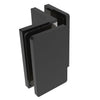 CRL Matte Black Como Series Glass-to-Glass Bracket
