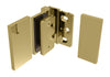 CRL Satin Brass Como Series Wall Mount Outswing Hinge
