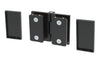 CRL Matte Black Como Series 180°Glass-to-Glass hinge