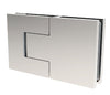CRL Polished Chrome Bellagio Glass-to-Glass 180 Degree Hinge
