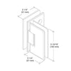 CRL Polished Chrome Cologne 092 Series 90º Glass-to-Glass Hinge