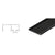 CRL 120-inch Matte Black Snap-In Header Filler