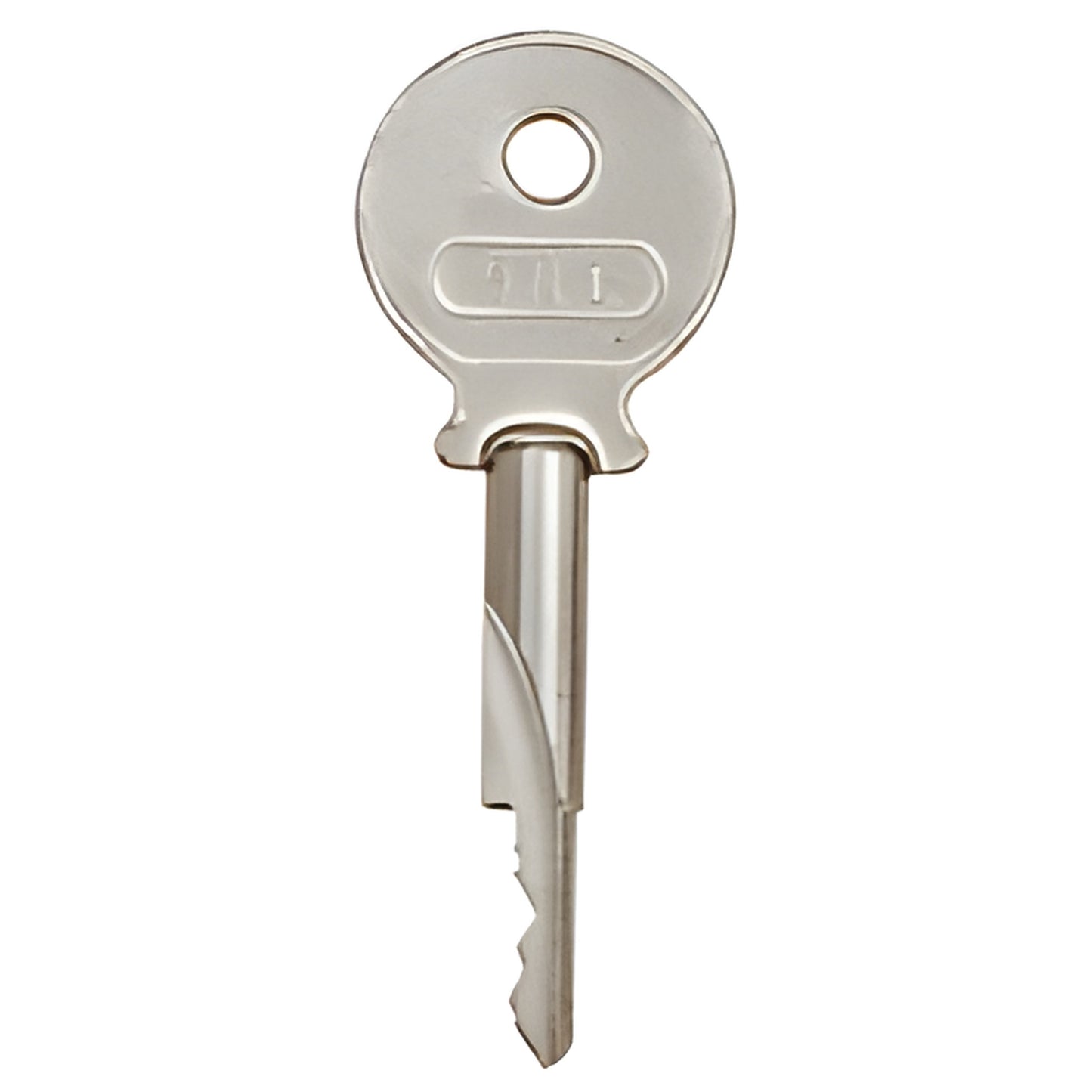 CRL D802 aluminum replacement key, keyed #901 (SKU D802K901) - silver round-head lock key