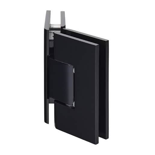 CRL Black Vienna 045 Series 135 Degree Glass-to-Glass Hinge - Sleek, Durable Design