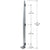 CRL Metropolis 84 in Brushed Stainless Right End Post for Shower Door
