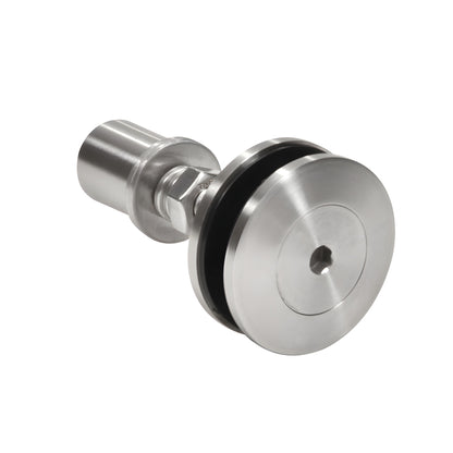 RSF10BS swivel glass attachment, 316 stainless swivel/cap fitting for 3/8-9/16" tempered glass, polished finish
