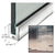 CRL Polished Stainless 1-3/8" Slender Door Rail 35-3/4" No Lock