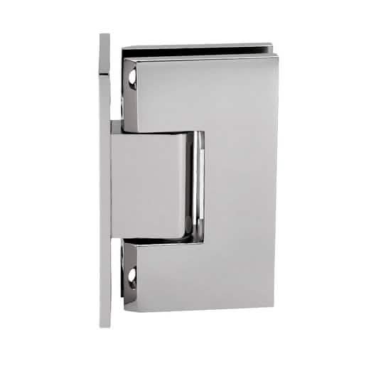 CRL Polished Nickel Vienna 537 Series Wall Mount with 5° Pre-Set Full Back Plate