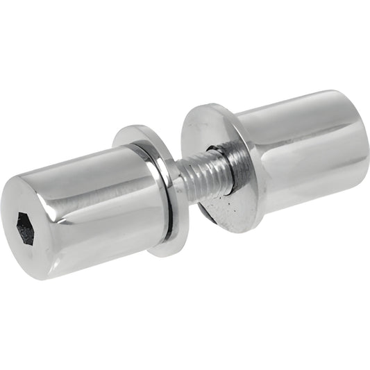CRL M10-1.5 65mm stainless stud set for fin-mounted spider fittings, polished chrome finish. SKU M10SETBS