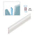 CRL Clear Copolymer 90° Glass-to-Glass Seal Strip 3/8" Tempered