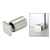 CRL 316 Brushed Stainless 1" Square Cap Adjustable Glass Clamp