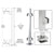 CRL 42in Polished Stainless Steel Square Glass Railing Kit 90° Corner Post