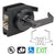 CRL Matte Black Grade 2 7-Pin SFIC Lever Lock Housing - Entrance