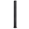 CRL Design Series 30in dark bronze anodized aluminum square partition post, center U-channel for 1/4" glass (SKU D990DU30C)