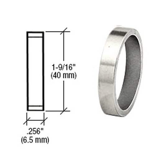 CRL Polished Stainless .256" Straight Cylinder Ring - Durable and Stylish Metal Finish