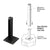 CRL Matte Black AWS Steel 180° Stanchion for Round/Rectangular Posts