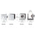 CRL Chrome Glass Set-Screw Clamp 1/4"-5/16" (10-Pack)
