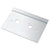 CRL 6x10 Polished Stainless Left-Hand Center-Lock Door Latch Guard