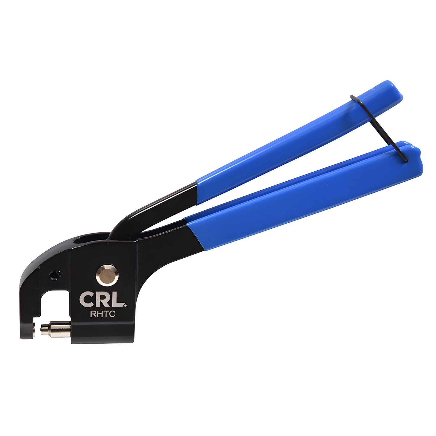 CRL RHTC sash balance hand rivet squeezer with blue comfort grips and black steel head for FS261 and common rivets