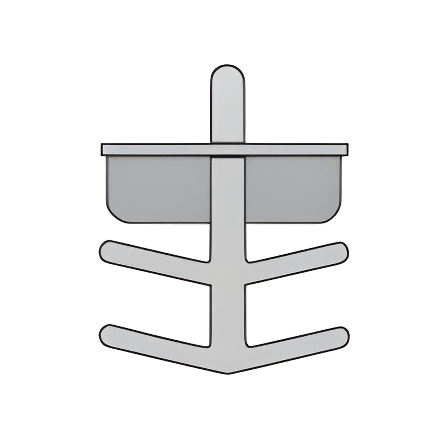 White nylon CRL muntin bar keeper (SKU 3455911) for Somaca muntin bar, 3/4" snap-in spacer clip