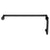 CRL MT Matte Black 6" Shower Door Pull with 18" Towel Bar
