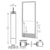 CRL-U.S. Aluminum 250 3'x7' Narrow Stile Center-Hung Active Leaf Door